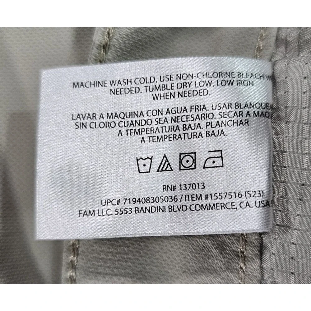 Banana Republic Chino Pants Mens 38x25 Khaki Performance Stretch Casual Trousers